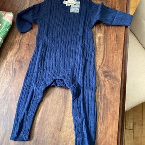 TBBC Pearson playsuit Nantucket navy one piece Beaufort cable kit 6-9 9-12